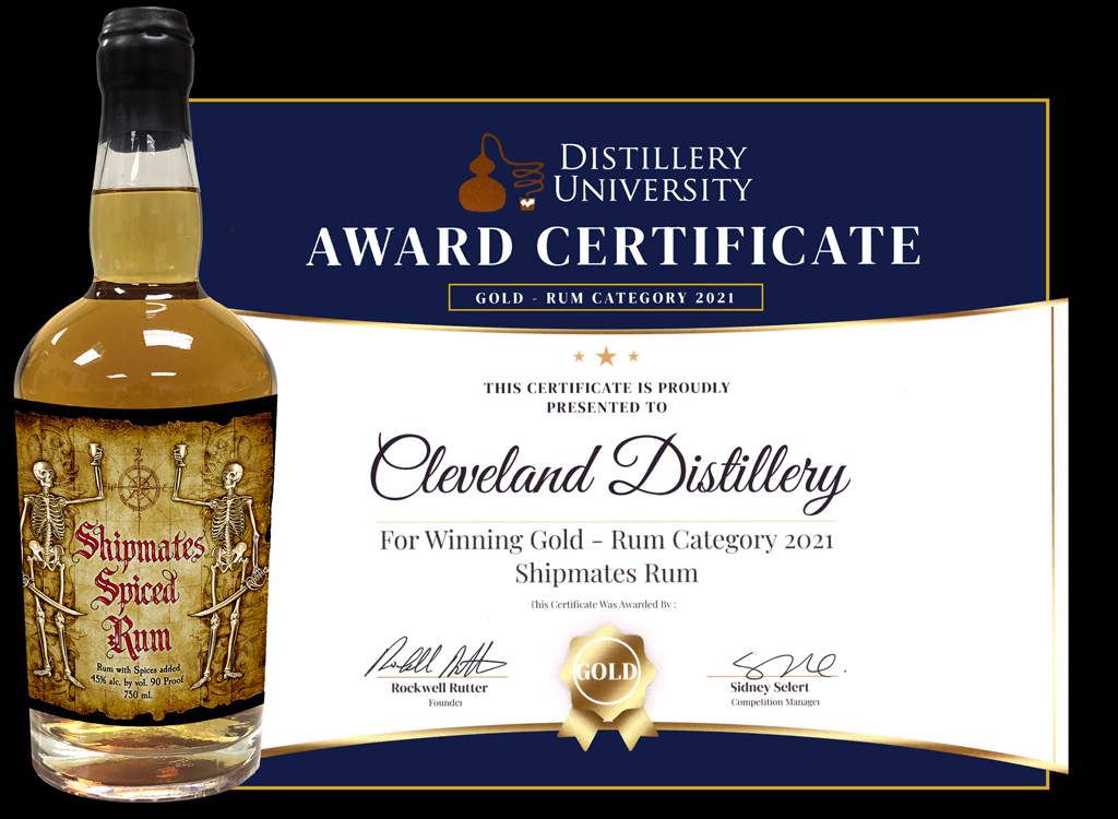 Shipmates Spiced Rum - Gold Winner of the 2021 Distillery University Award